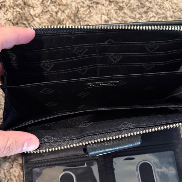 Vera Bradley Black and Red Wallet - Picture 3 of 7